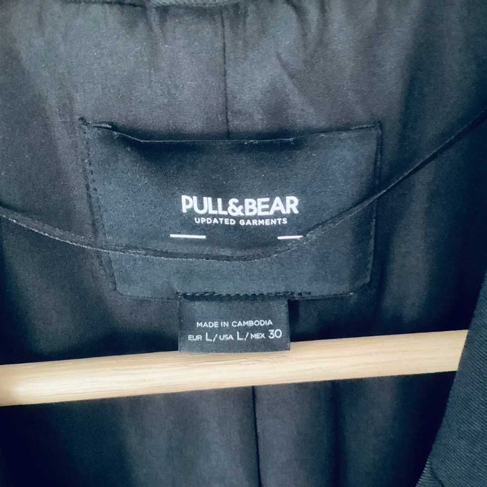 Pull & Bear Basic Blazer Black Women’s L One Butt… - image 7